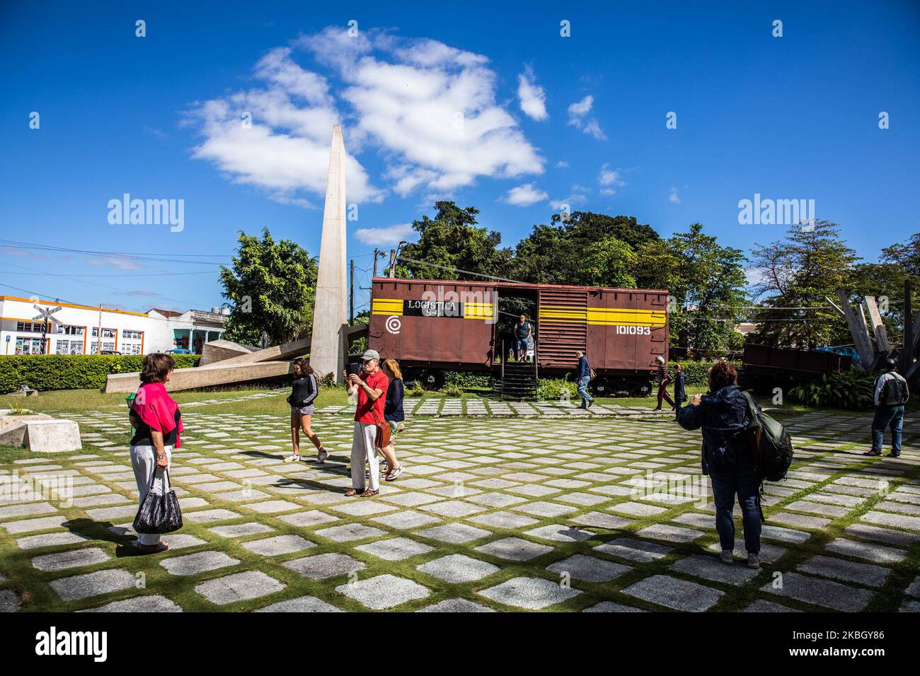 Ein Blick auf den 'Panzerzug' (Tren Blindado) in Santa Clara, Kuba, am 22. Januar 2020. Der Panzerzug (Tren Blindado) ist ein nationales Denkmal und Museum in der Nähe des Bahnhofs Santa Clara. (Foto von Manuel Romano/NurPhoto) Stockfoto