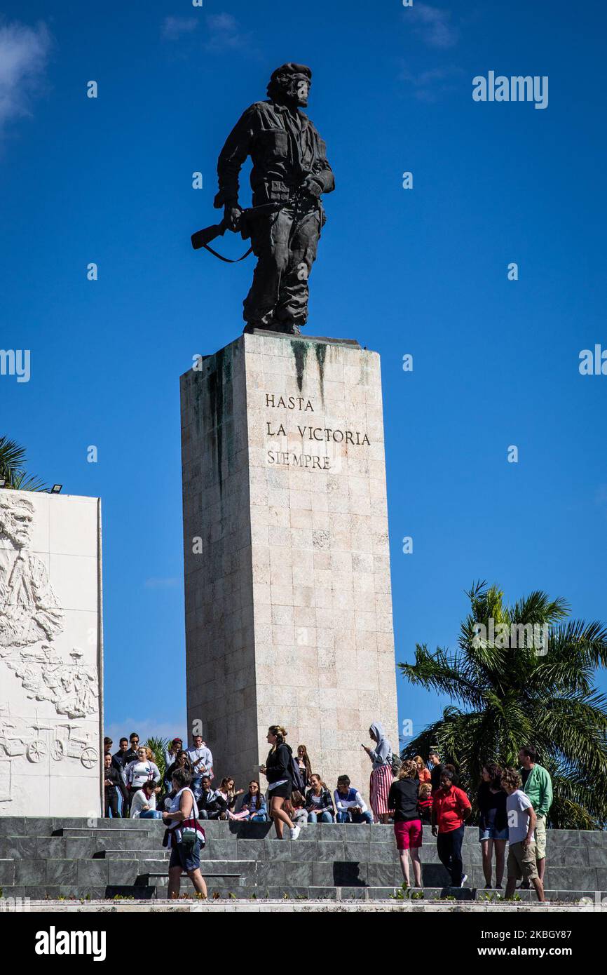 Ein Blick auf das Che Guevara-Denkmal und das Mausoleum in Santa Clara, Kuba, am 22. Januar 2020. (Foto von Manuel Romano/NurPhoto) Stockfoto