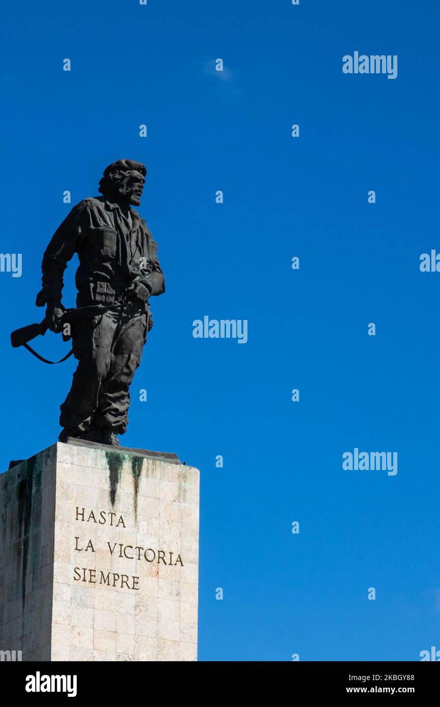 Ein Blick auf das Che Guevara-Denkmal und das Mausoleum in Santa Clara, Kuba, am 22. Januar 2020. (Foto von Manuel Romano/NurPhoto) Stockfoto