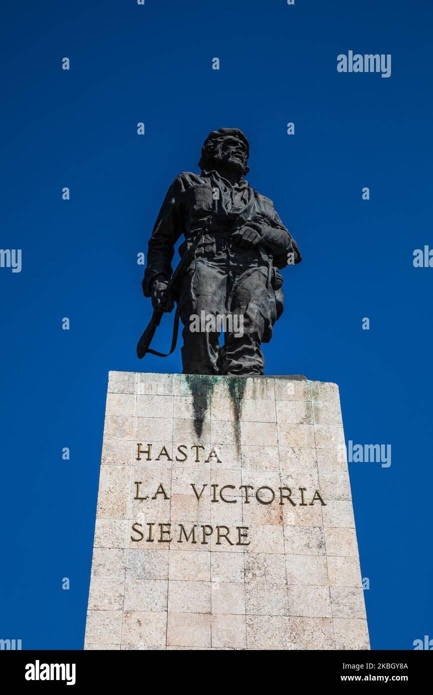 Ein Blick auf das Che Guevara-Denkmal und das Mausoleum in Santa Clara, Kuba, am 22. Januar 2020. (Foto von Manuel Romano/NurPhoto) Stockfoto