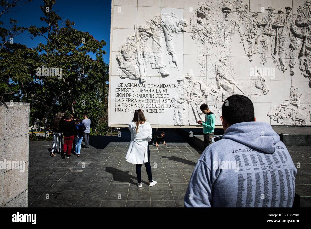 Ein Blick auf das Che Guevara-Denkmal und das Mausoleum in Santa Clara, Kuba, am 22. Januar 2020. (Foto von Manuel Romano/NurPhoto) Stockfoto