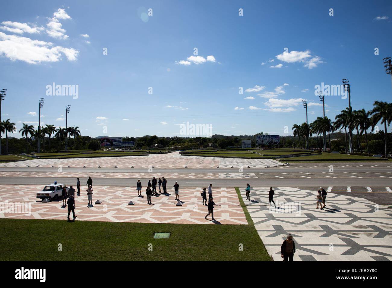 Blick auf die Plaza de la Revolucion vor dem Che Guevara-Denkmal und Mausoleum in Santa Clara, Kuba, am 22. Januar 2020. (Foto von Manuel Romano/NurPhoto) Stockfoto