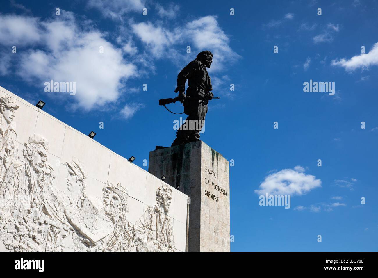 Ein Blick auf das Che Guevara-Denkmal und das Mausoleum in Santa Clara, Kuba, am 22. Januar 2020. (Foto von Manuel Romano/NurPhoto) Stockfoto