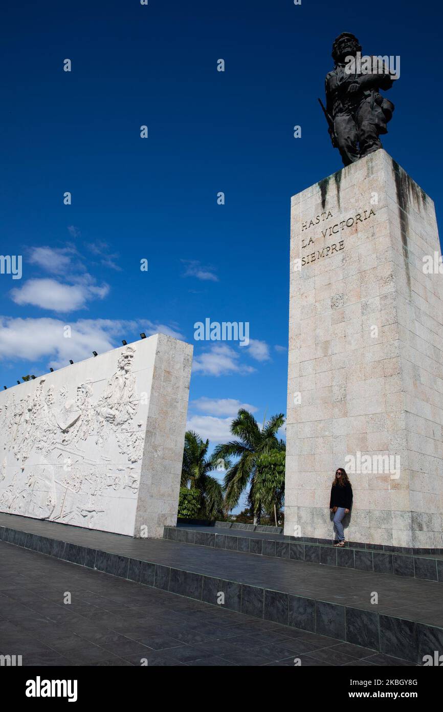 Ein Blick auf das Che Guevara-Denkmal und das Mausoleum in Santa Clara, Kuba, am 22. Januar 2020. (Foto von Manuel Romano/NurPhoto) Stockfoto
