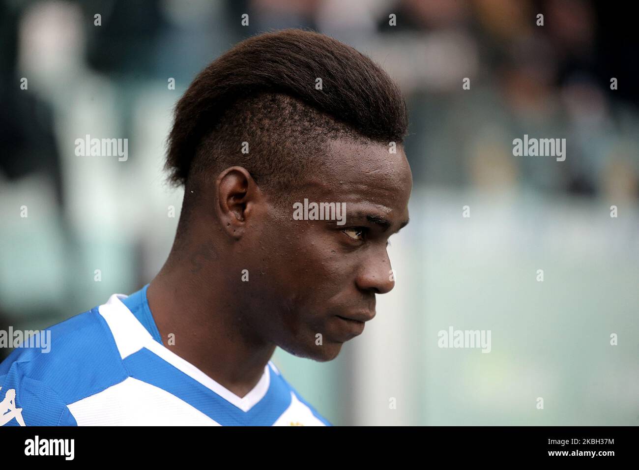 Mario Balotelli von Brescia Calcio während der Serie Ein Spiel zwischen Juventus und Brescia Calcio im Allianz Stadium am 16. Februar 2020 in Turin, Italien. (Foto von Giuseppe Cottini/NurPhoto) Stockfoto