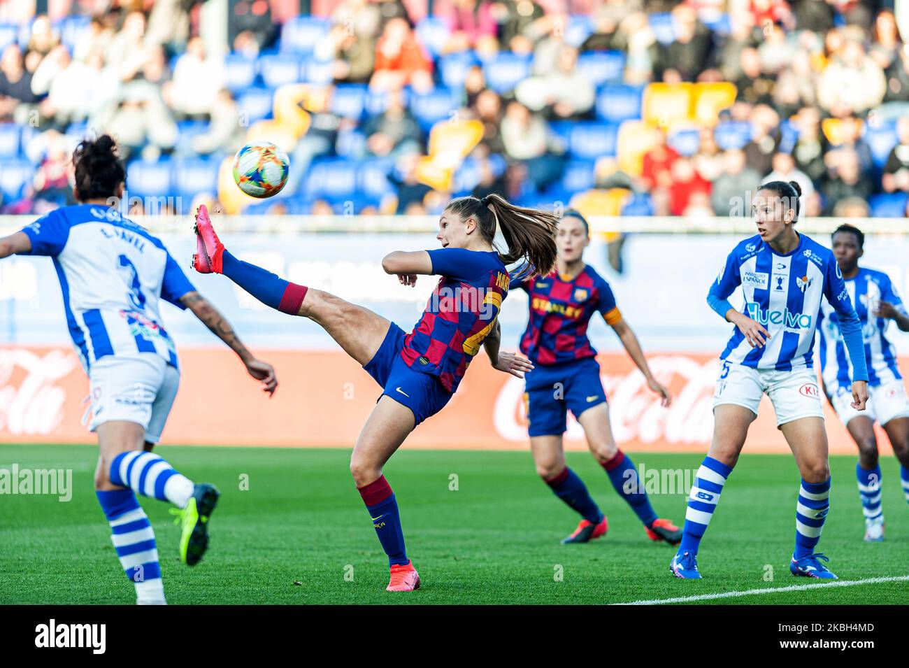 Lieke Martens während des Spiels zwischen FC Barcelona und Sporting Huelva, gespielt im Johan Cruyff Stadium, am 16. Februar 2020, in Barcelona, Spanien. -- (Foto von Xavier Ballart/Urbanandsport/NurPhoto) Stockfoto