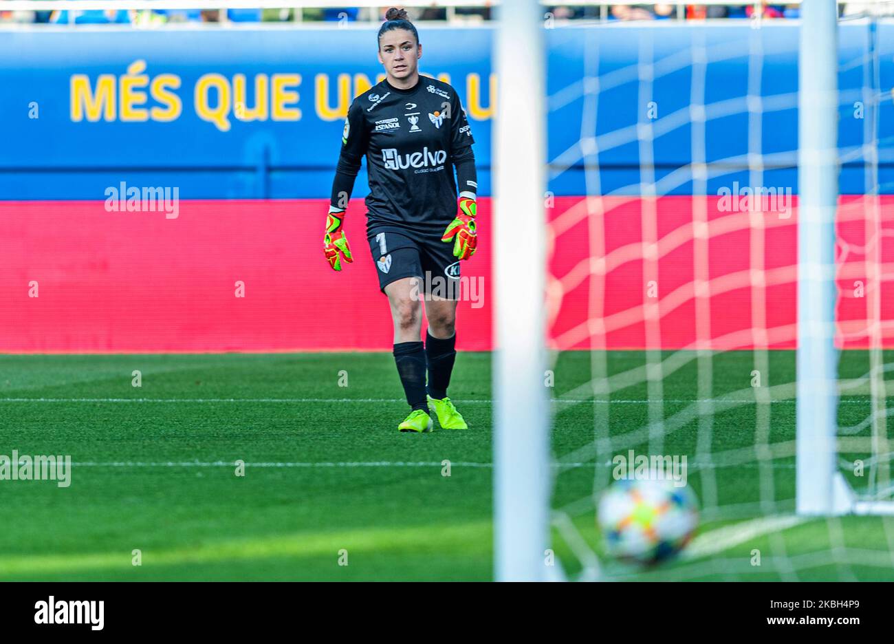 Chelsea Ashurst während des Spiels zwischen FC Barcelona und Sporting Huelva, gespielt im Johan Cruyff Stadium, am 16. Februar 2020, in Barcelona, Spanien. -- (Foto von Xavier Ballart/Urbanandsport/NurPhoto) Stockfoto