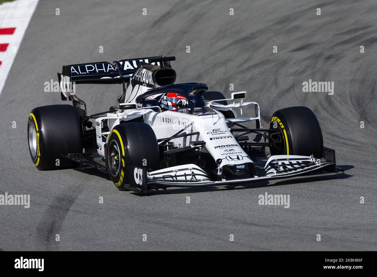 26 KVYAT Daniil (rus), Scuderia Alpha Tauri AT01 Honda, Aktion während der Formel 1 Wintertests auf dem Circuit de Barcelona - Catalunya am 19. Februar 2020 in Barcelona, Spanien. (Foto von Xavier Bonilla/NurPhoto) Stockfoto