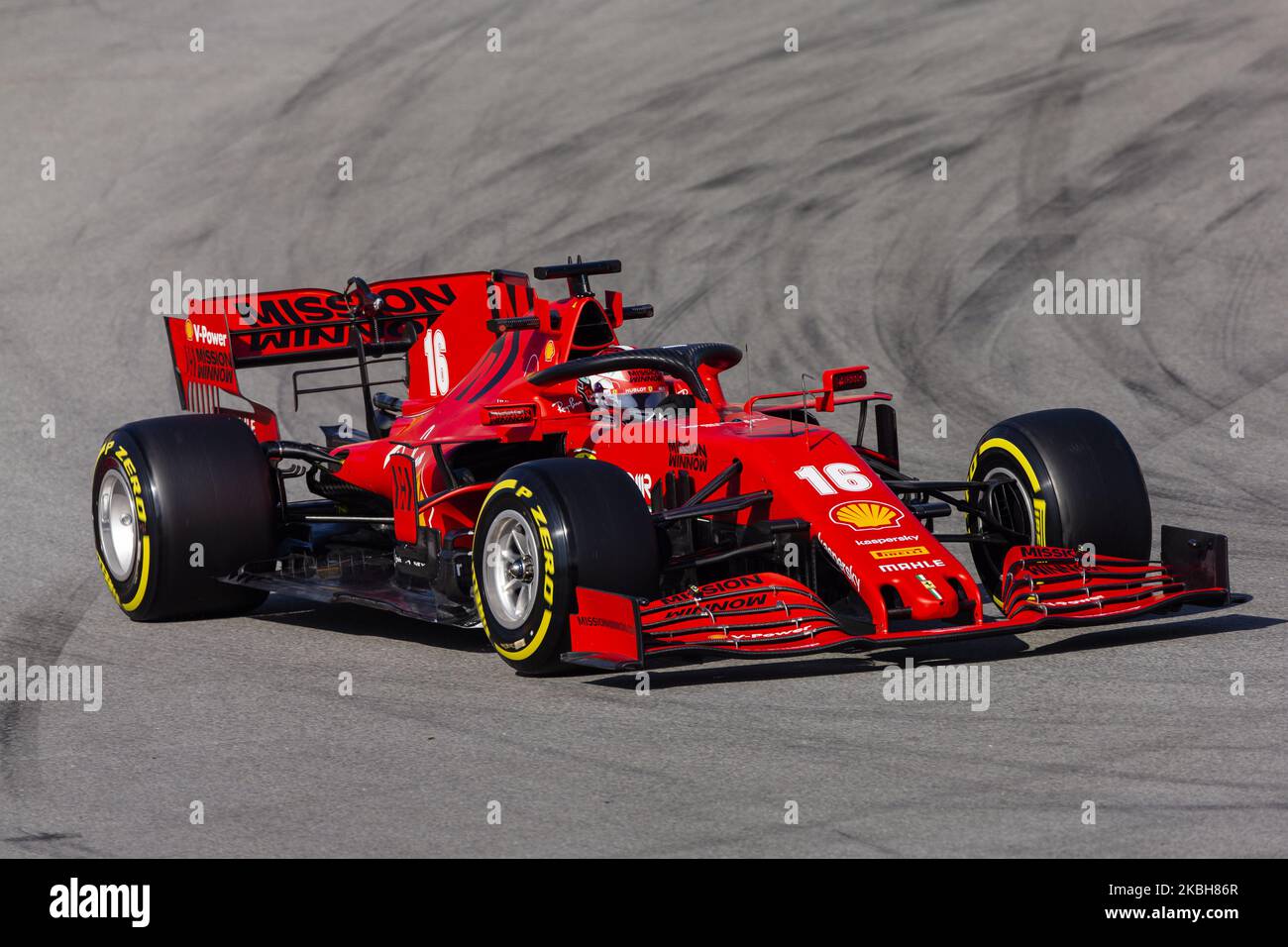 16 LECLERC Charles (mco), Scuderia Ferrari SF1000, Aktion während der Formel 1 Wintertests auf dem Circuit de Barcelona - Catalunya am 19. Februar 2020 in Barcelona, Spanien. (Foto von Xavier Bonilla/NurPhoto) Stockfoto