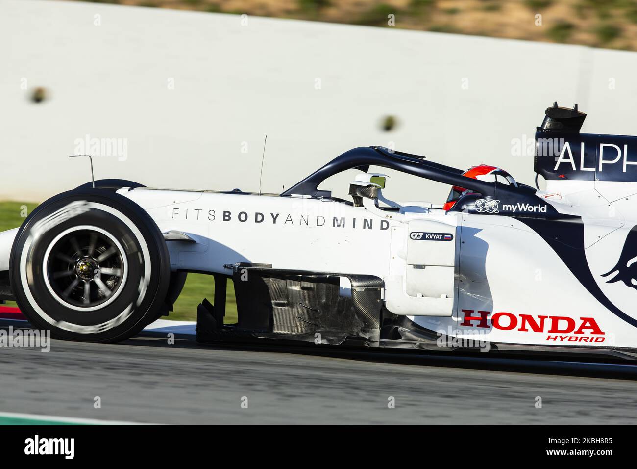 26 KVYAT Daniil (rus), Scuderia Alpha Tauri AT01 Honda, Aktion während der Formel 1 Wintertests auf dem Circuit de Barcelona - Catalunya am 19. Februar 2020 in Barcelona, Spanien. (Foto von Xavier Bonilla/NurPhoto) Stockfoto
