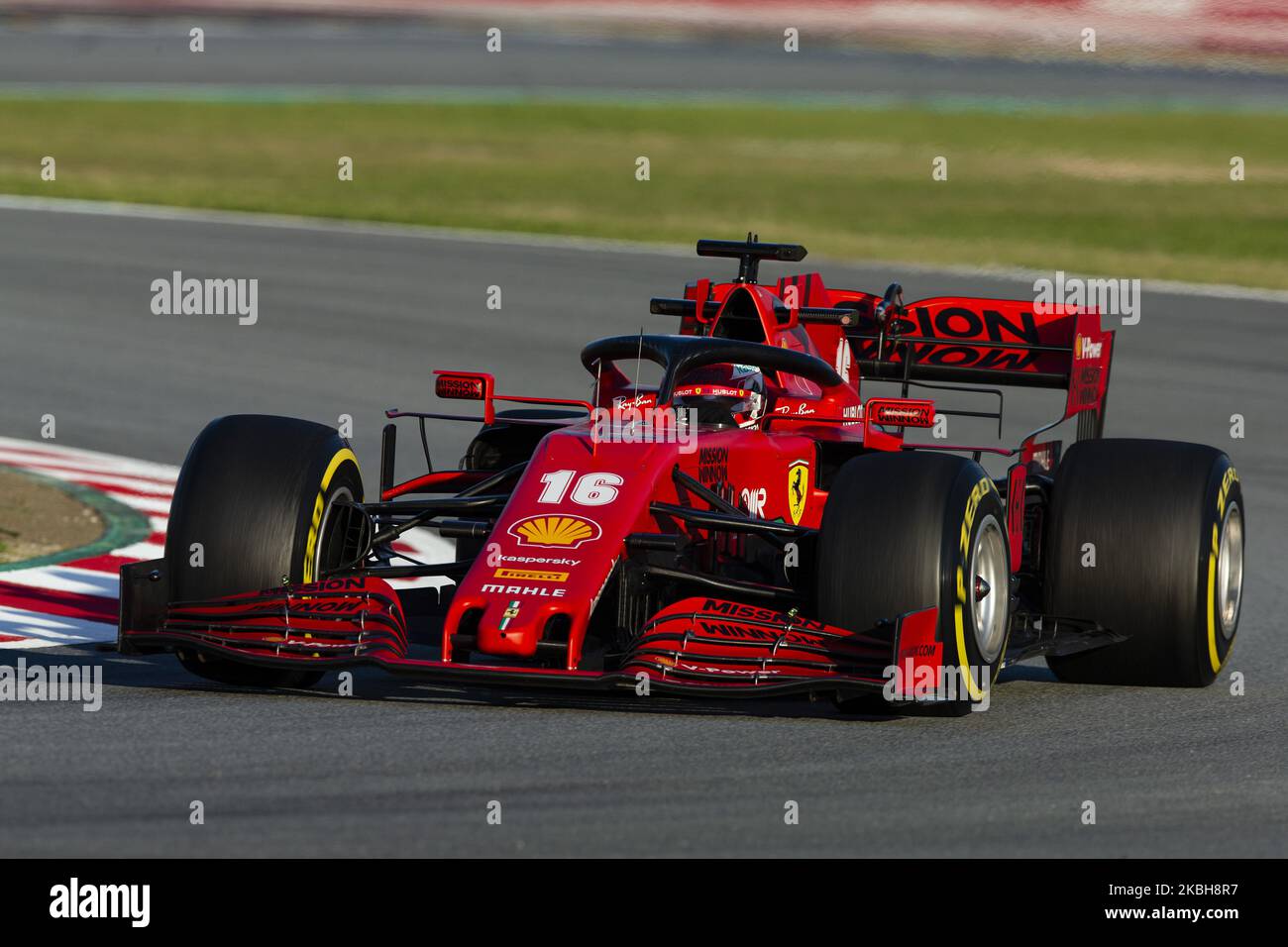 16 LECLERC Charles (mco), Scuderia Ferrari SF1000, Aktion während der Formel 1 Wintertests auf dem Circuit de Barcelona - Catalunya am 19. Februar 2020 in Barcelona, Spanien. (Foto von Xavier Bonilla/NurPhoto) Stockfoto