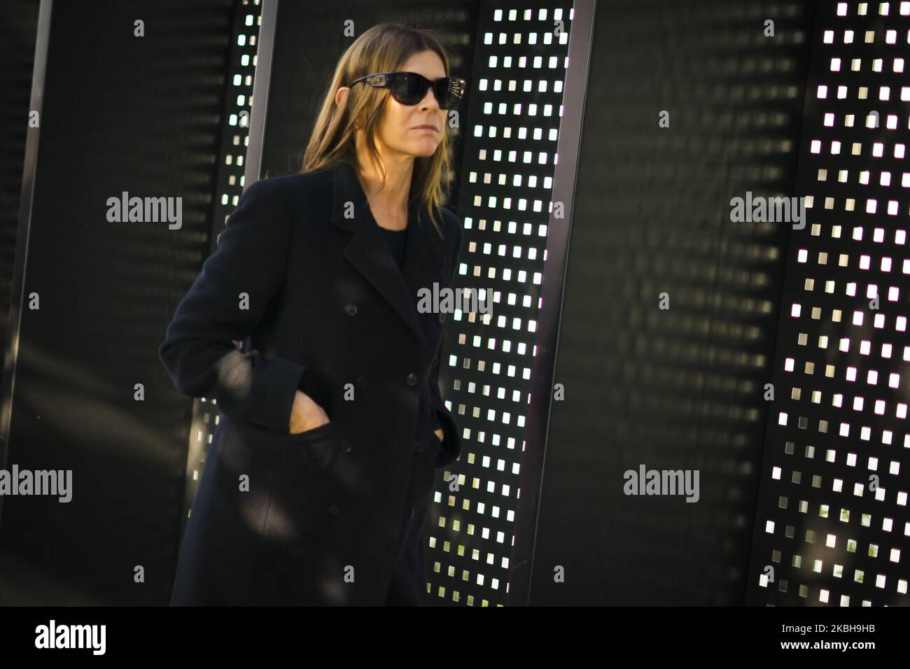 Carine Roitfeld während der During Milan Fashion Week Herbst/Winter 2020-2021, am 19. Februar 2020 in Mailand, Italien. (Foto von Nataliya Petrova/NurPhoto) Stockfoto