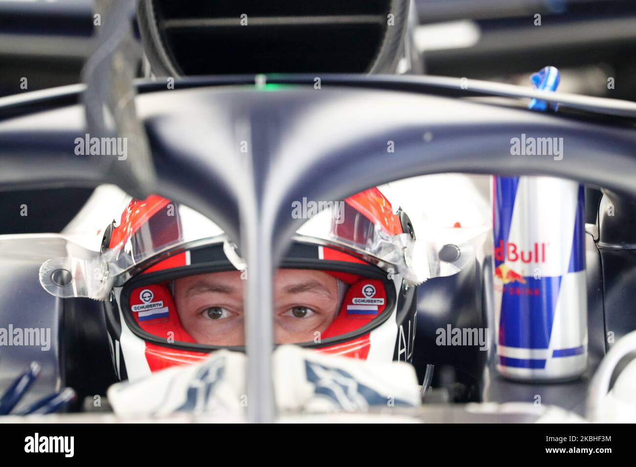 Daniil Kvyat und der Alpha Tauri AT01 während des Tages 3 der Formel 1 Tests, am 21. Februar 2020, in Barcelona, Spanien. (Foto von Urbanandsport/NurPhoto) Stockfoto