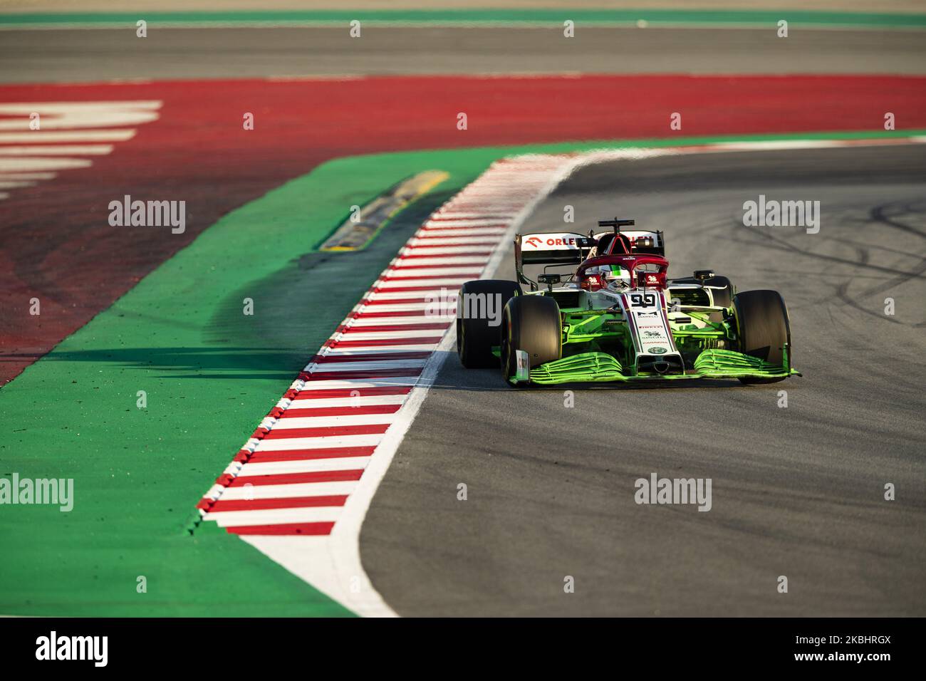 99 GIOVINAZZI Antonio (ita), Alfa Romeo Racing C39, Aktion während der Formel 1 Wintertests auf dem Circuit de Barcelona - Catalunya am 21. Februar 2020 in Barcelona, Spanien. (Foto von Xavier Bonilla/NurPhoto) Stockfoto