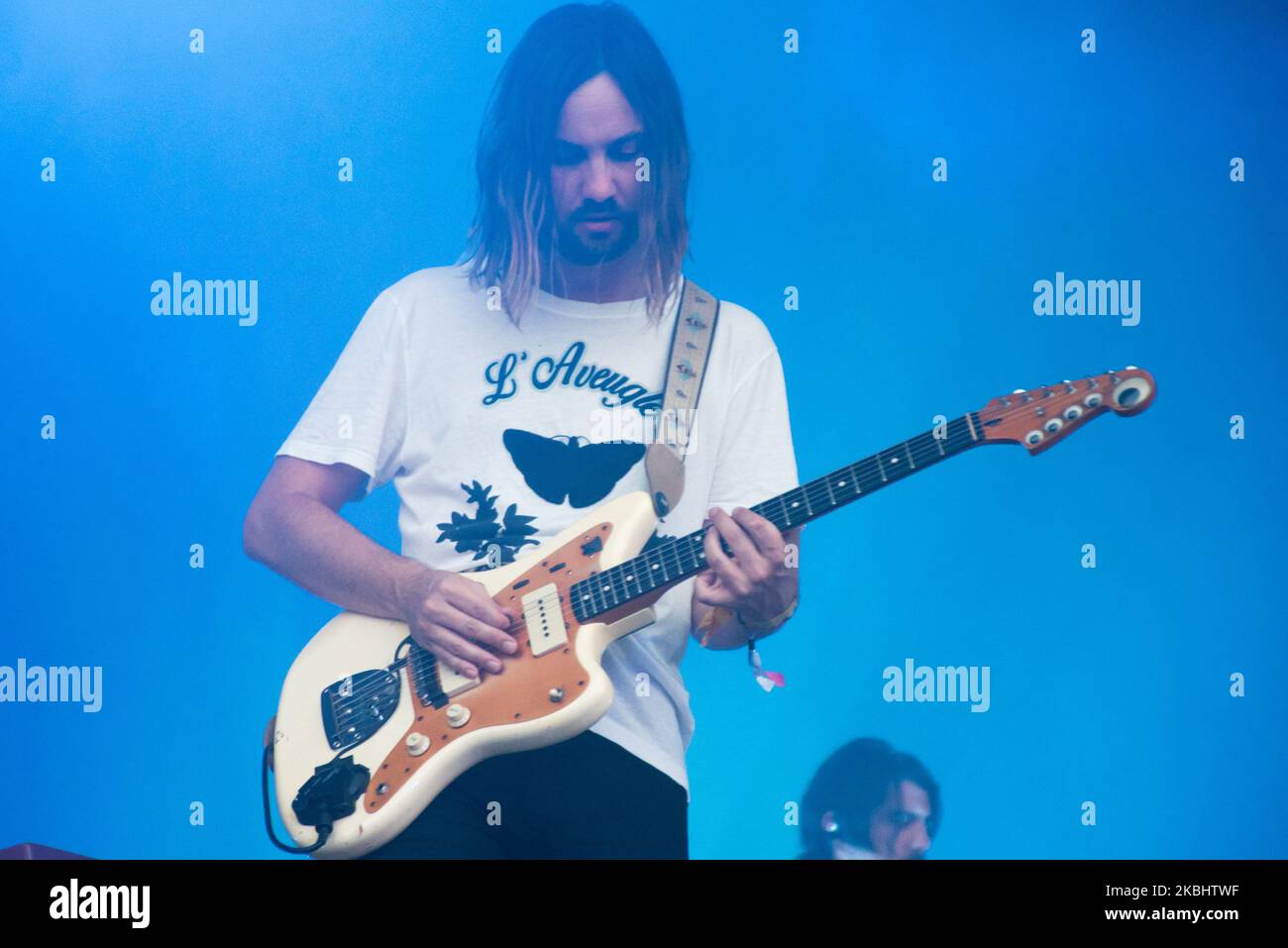 Die australische Indie-Rockband Tame Impala spielt am 25. Juli 2018 auf der Bühne des Citadel Festivals in London. (Foto von Alberto Pezzali/NurPhoto) Stockfoto