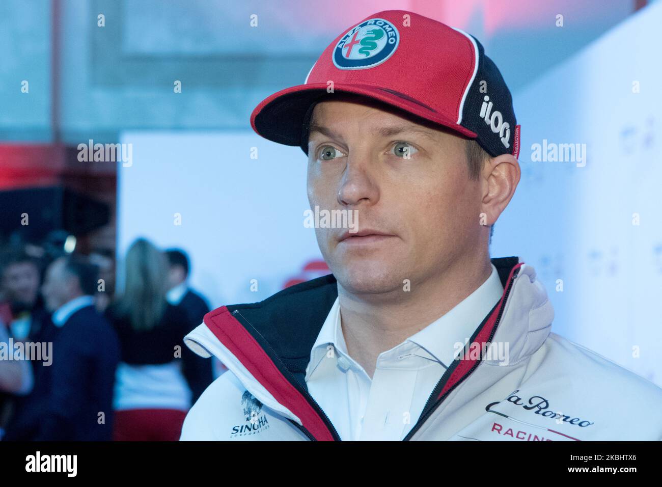 Kimi Räikkönen während der Präsentation des Alfa Romeo Racing Orlen Teams am Medientag des F1 Teams in Warschau, Polen, am 24. Februar 2020. (Foto von Foto Olimpik/NurPhoto) Stockfoto