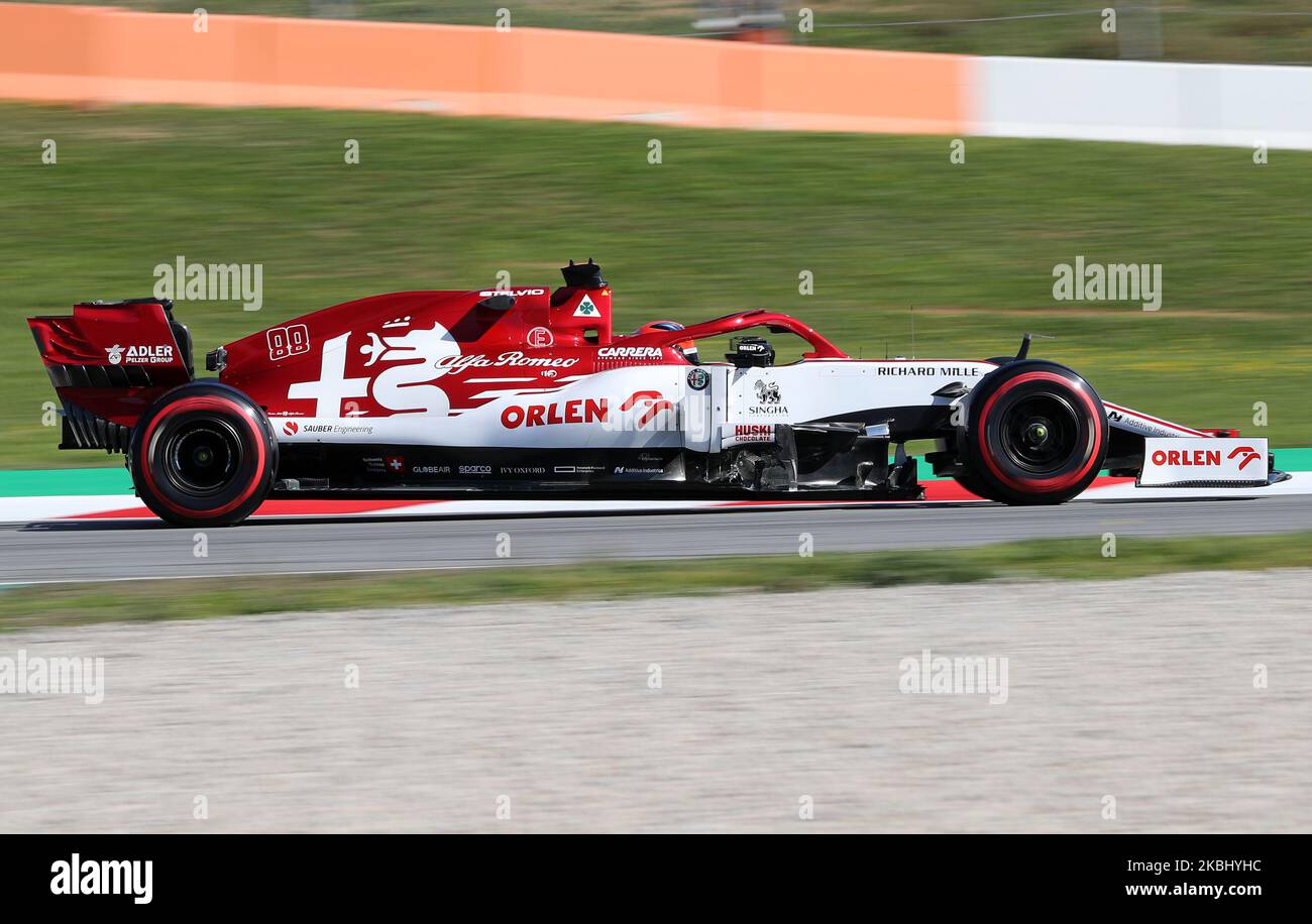 Robert Kubica und die Williams FW 43 während des Tages 4 der Formel 1-Tests, am 26. Februar 2020, in Barcelona, Spanien. -- (Foto von Urbanandsport/NurPhoto) Stockfoto