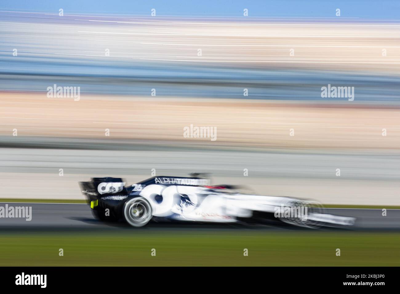 26 KVYAT Daniil (rus), Scuderia Alpha Tauri AT01 Honda, Aktion während der Formel 1 Wintertests auf dem Circuit de Barcelona - Catalunya am 28. Februar 2020 in Barcelona, Spanien. (Foto von Xavier Bonilla/NurPhoto) Stockfoto