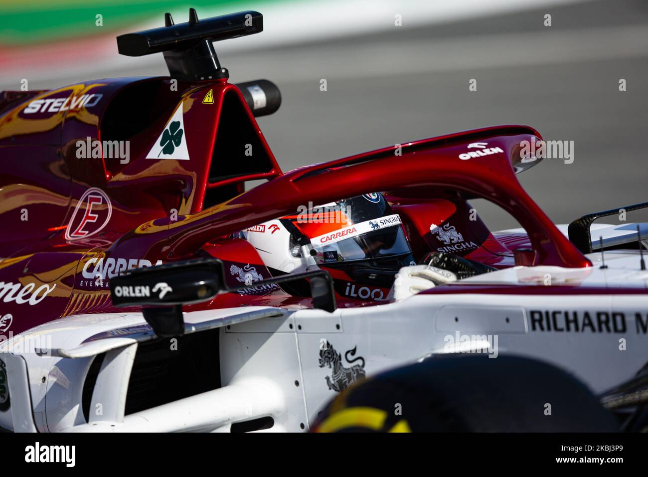 07 RÄIKKÖNEN Kimi (FIN), Alfa Romeo Racing C39, Aktion während der Formel 1 Wintertests auf dem Circuit de Barcelona - Catalunya am 28. Februar 2020 in Barcelona, Spanien. (Foto von Xavier Bonilla/NurPhoto) Stockfoto