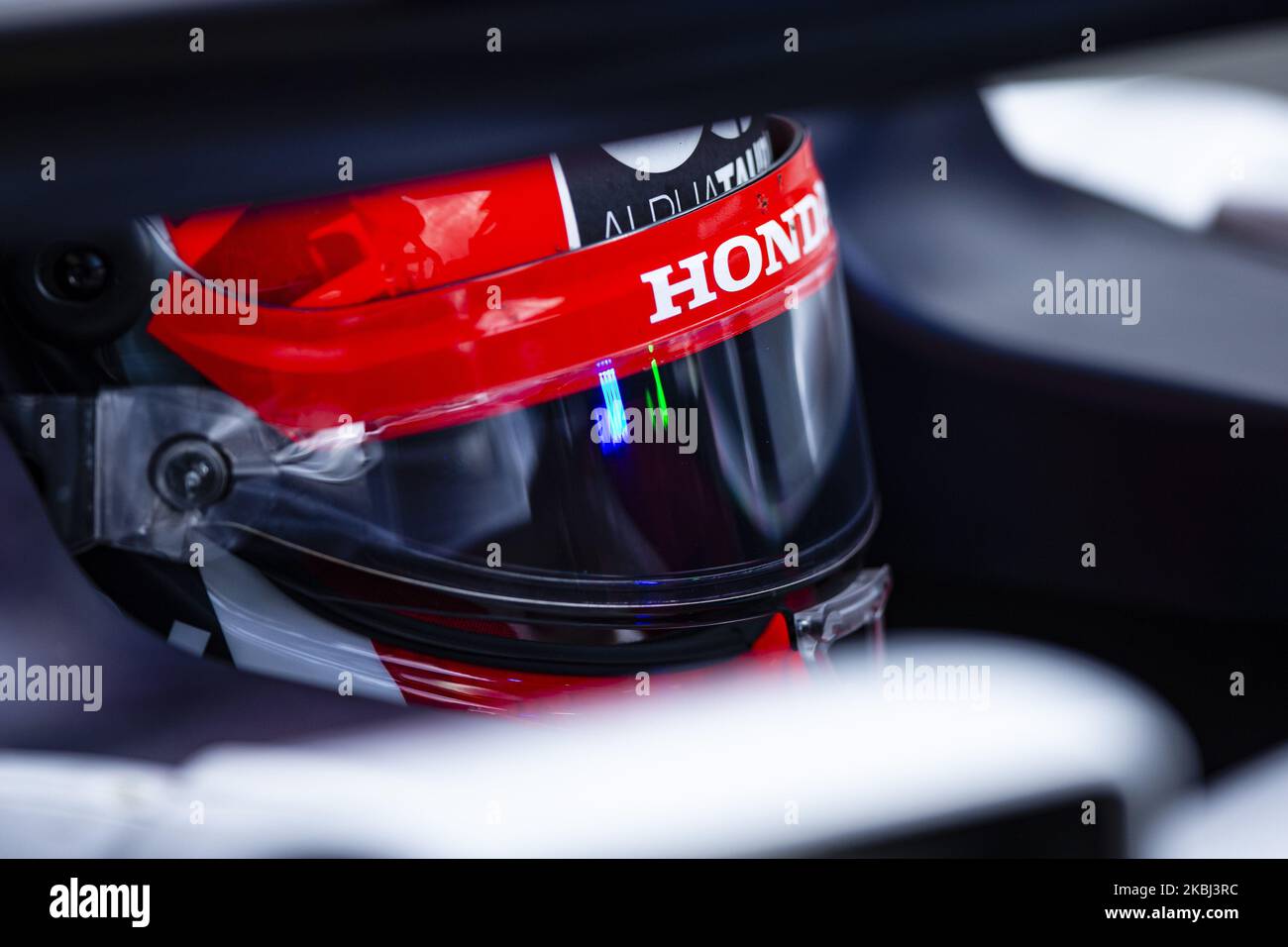 KVYAT Daniil (rus), Scuderia Alpha Tauri AT01 Honda, Portrait während der Formel 1 Wintertests auf dem Circuit de Barcelona - Catalunya am 28. Februar 2020 in Barcelona, Spanien. (Foto von Xavier Bonilla/NurPhoto) Stockfoto