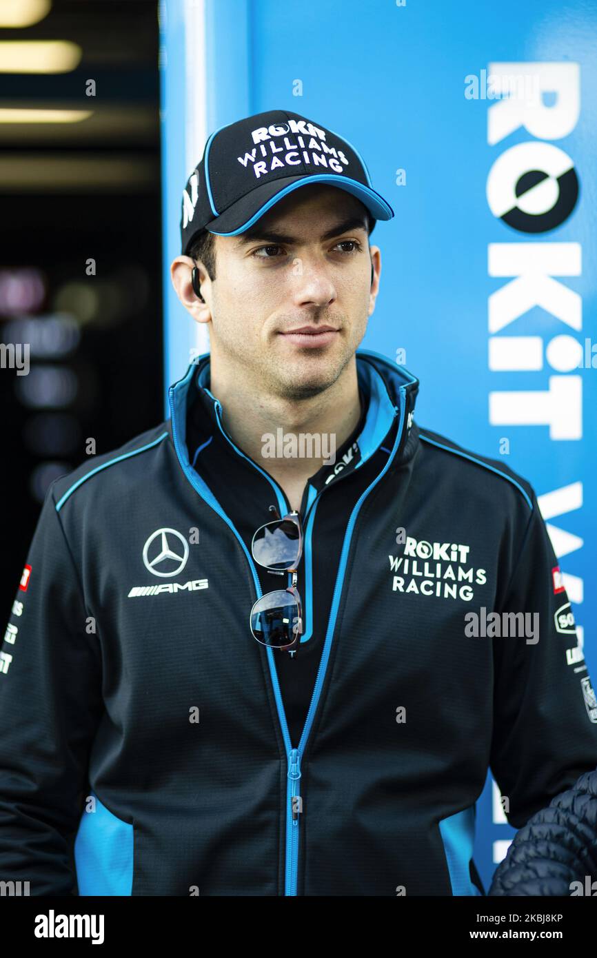 LATIFI Nichola (CAN), Williams Racing F1 FW43, Portrait während der Formel 1 Wintertests auf dem Circuit de Barcelona - Catalunya am 28. Februar 2020 in Barcelona, Spanien. (Foto von Xavier Bonilla/NurPhoto) Stockfoto