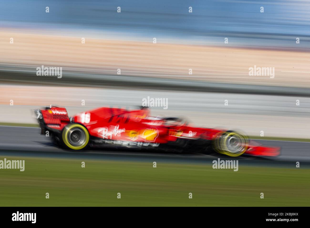16 LECLERC Charles (mco), Scuderia Ferrari SF1000, Aktion während der Formel 1 Wintertests auf dem Circuit de Barcelona - Catalunya am 28. Februar 2020 in Barcelona, Spanien. (Foto von Xavier Bonilla/NurPhoto) Stockfoto