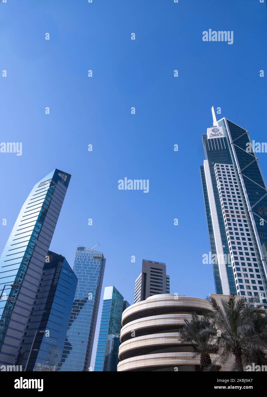 Wolkenkratzer, Finanz- und Geschäftsviertel, Kuwait-Stadt Stockfoto