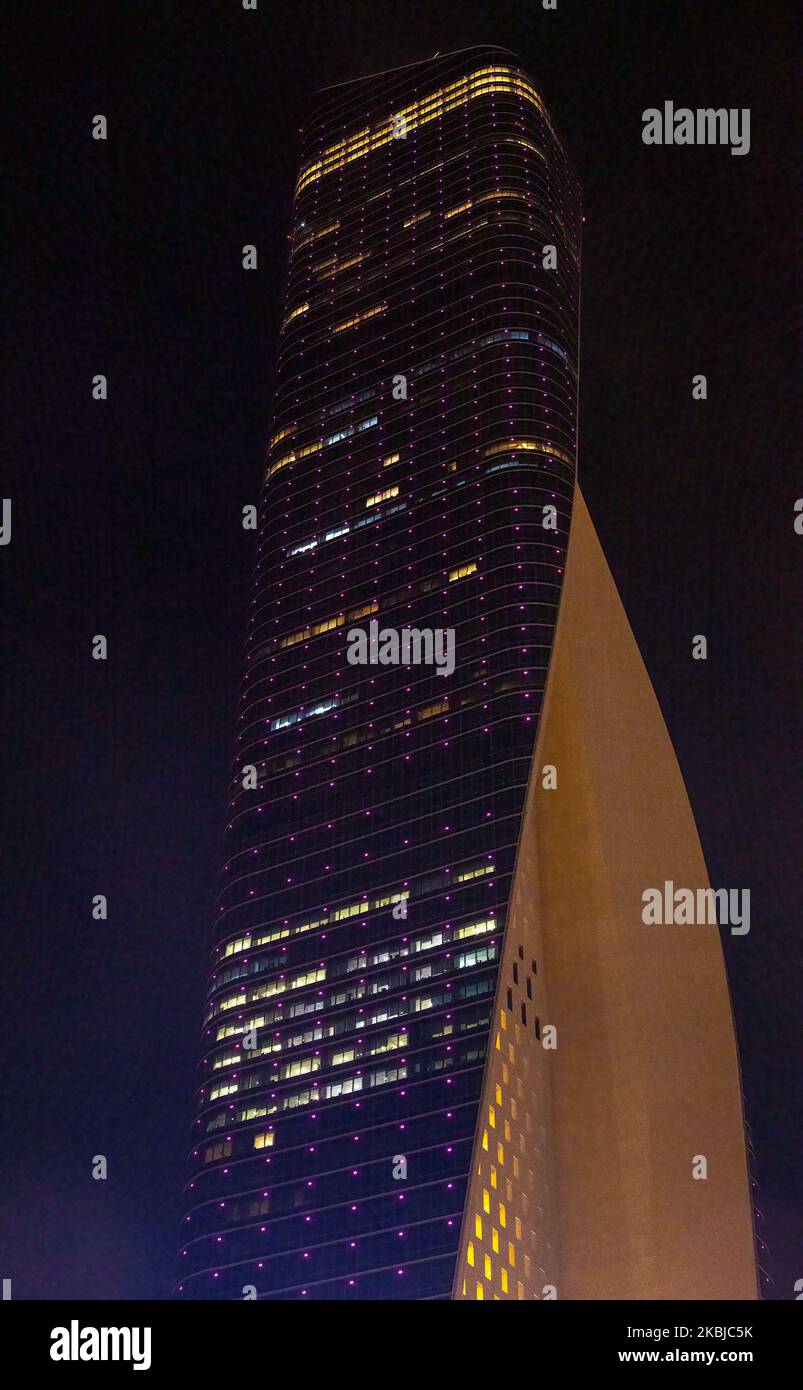 Al-Hamra Tower, SOM, Kuwait-Stadt Stockfoto