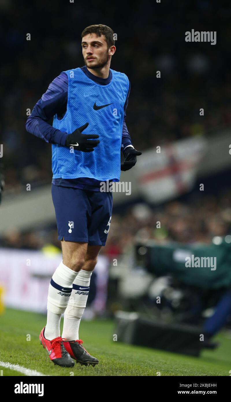 Troy Parrott von Tottenham Hotspur während des Emirates FA Cup Fünfte Runde zwischen Tottenham Hotspur und Norwich City am 04 2020. März im Tottenham Hotspur Stadium, London, England. (Foto von Action Foto Sport/NurPhoto) Stockfoto