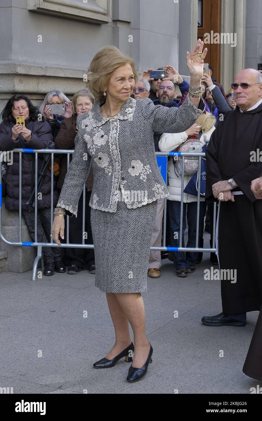 Königin Sofia von spanien nimmt an der traditionellen Danksagungen an