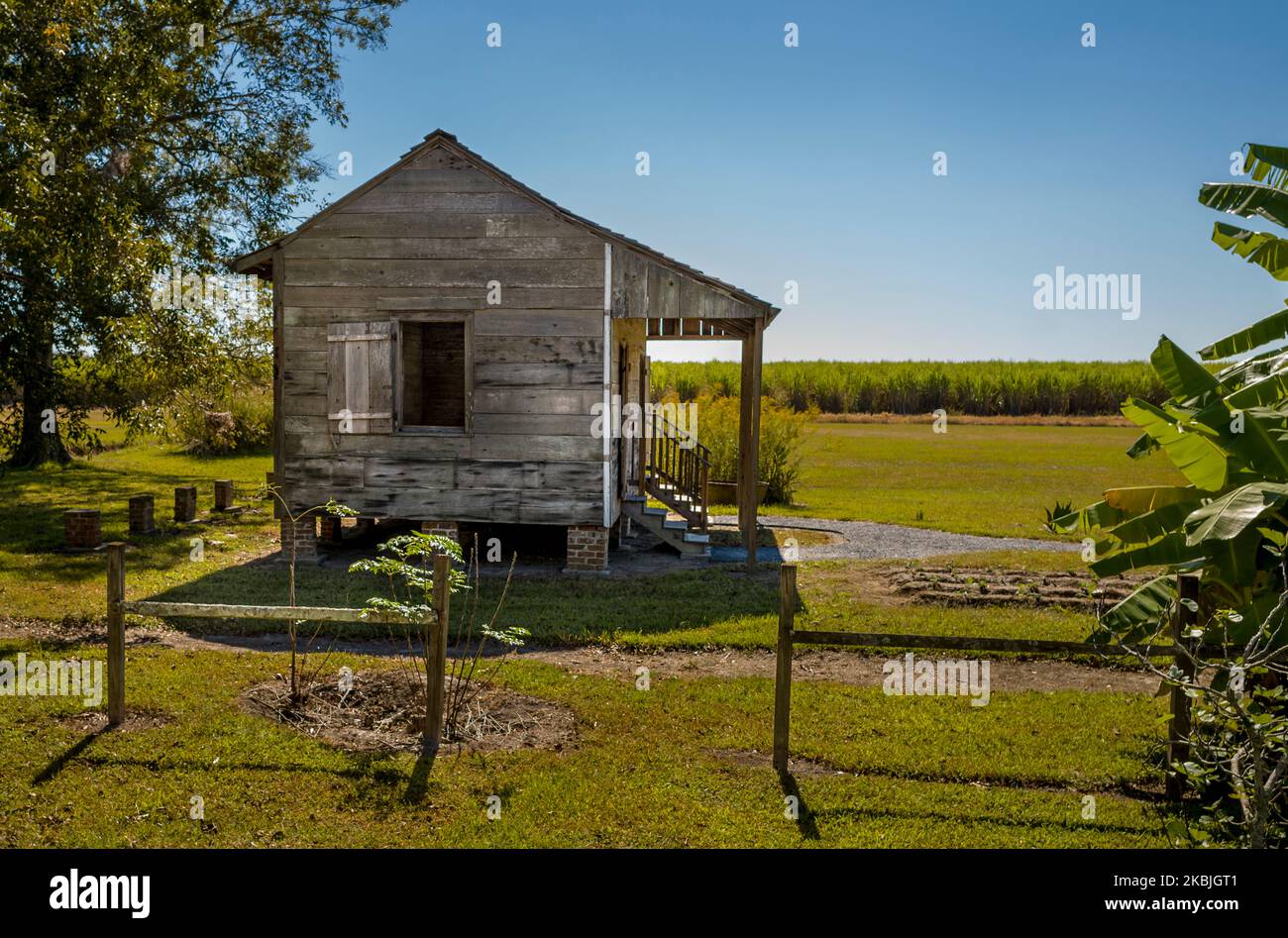 SLAVE QUARTERS LAURA PLANTATION (1805) VACHERIE LOUISIANA USA Stockfoto