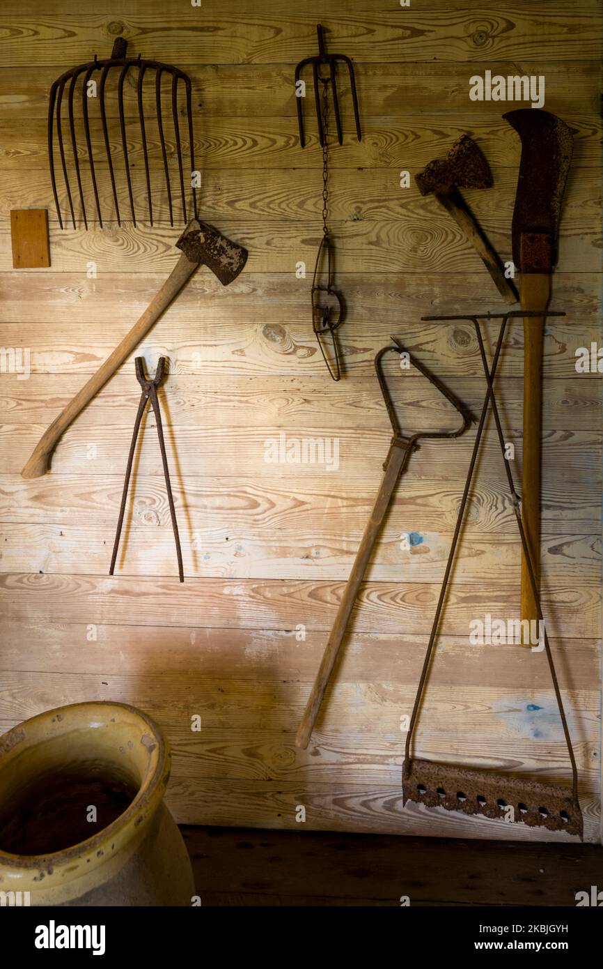 SLAVE QUARTERS LAURA PLANTATION (1805) VACHERIE LOUISIANA USA Stockfoto