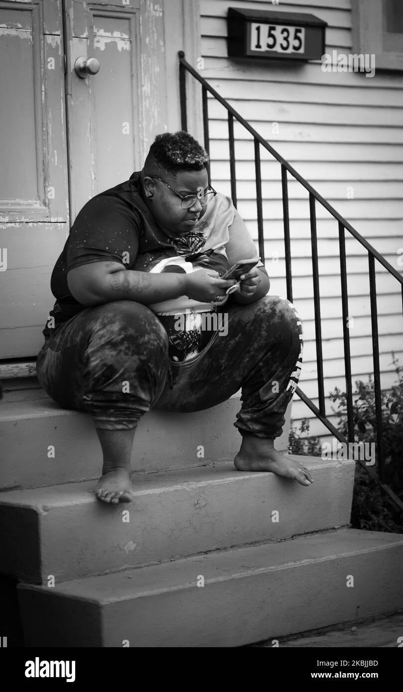 MUSIKSTRASSE NEW ORLEANS LOUISIANA USA Stockfoto