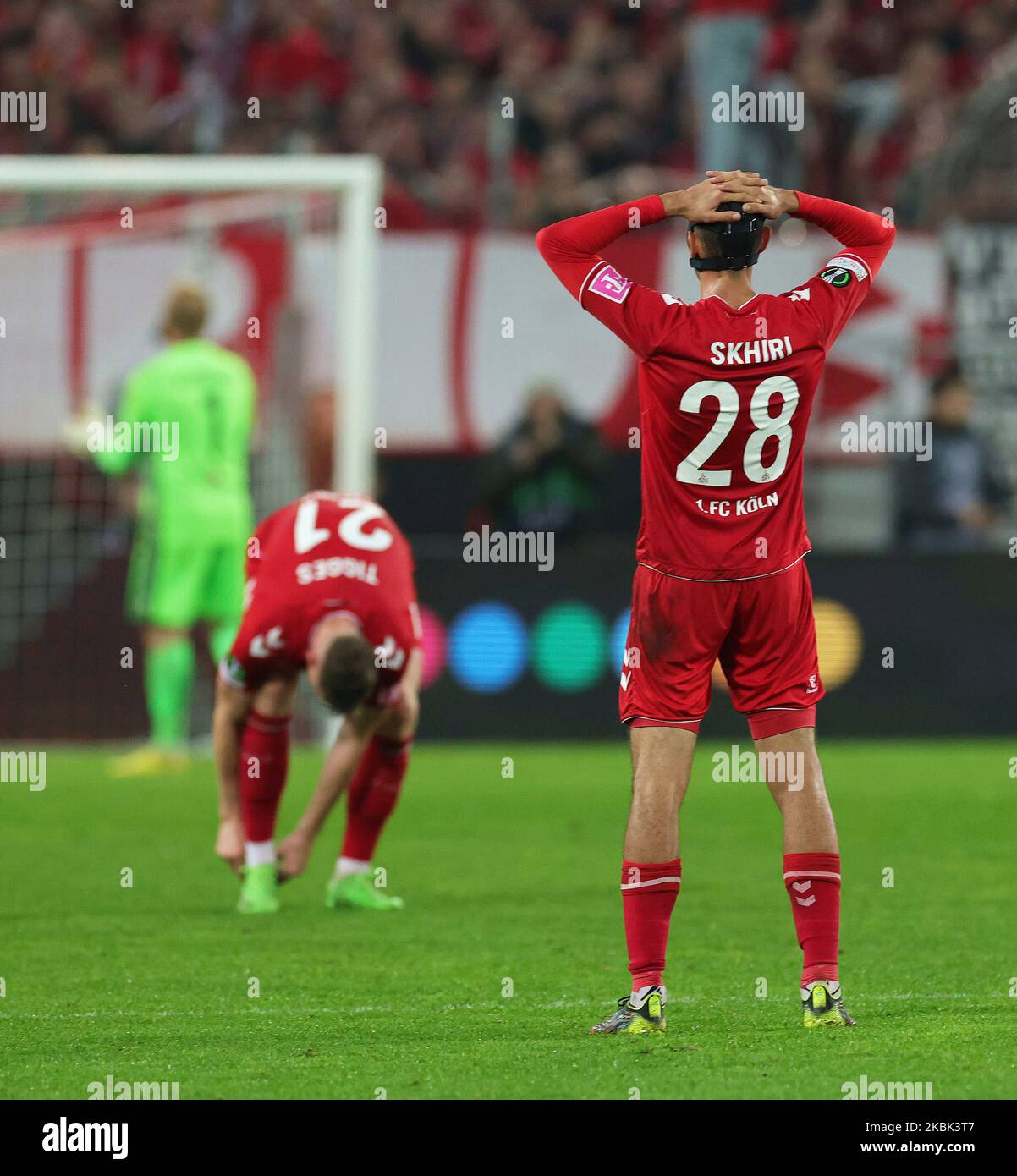 Fin de match joie Vlastimil Danicek (Slovacko) FOOTBALL OGC Nice vs Slovacko europa conference le