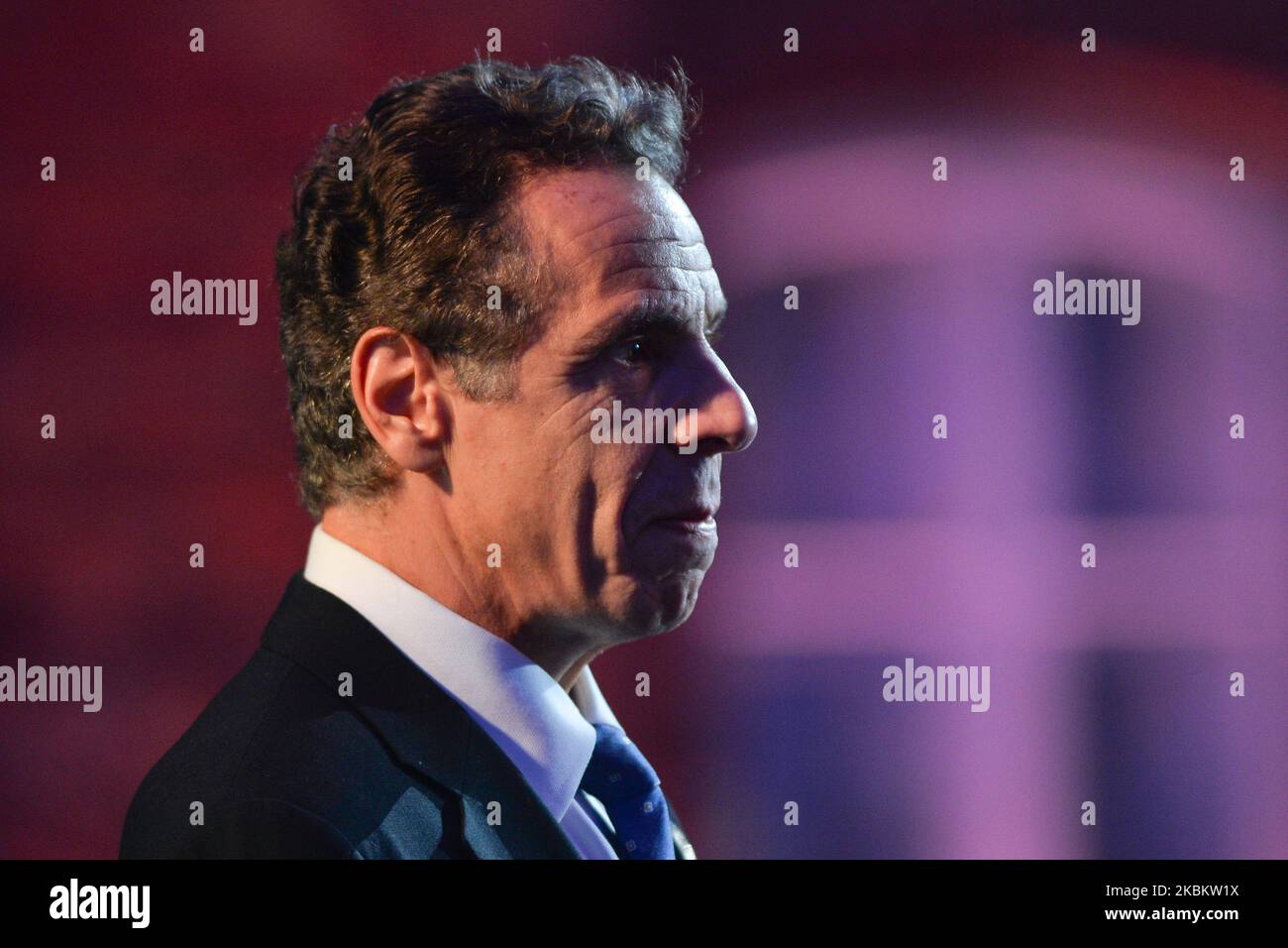 Ein Filebild von Andrew Cuomo, Gouverneur von New York, aufgenommen am 27. Januar in Polen. Chris Cuomo, ein CNN-Anker und jüngster Bruder des Gouverneurs von NY, Andrew Cuomo, hat einen positiven Coronavirus-Test durchgeführt. Am Dienstag, den 31. März 2020, in Krakau, Polen. (Foto von Artur Widak/NurPhoto) Stockfoto