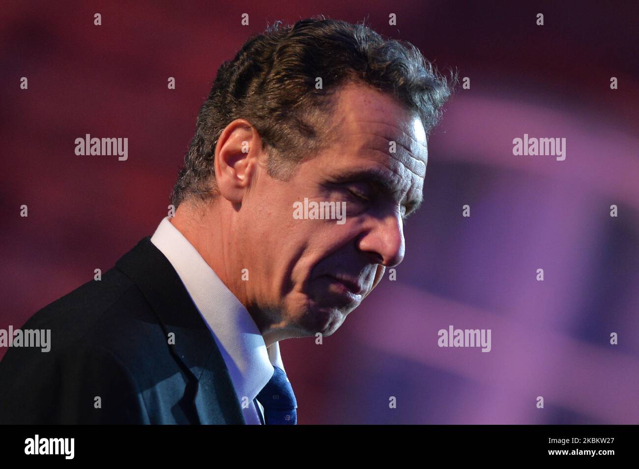 Ein Filebild von Andrew Cuomo, Gouverneur von New York, aufgenommen am 27. Januar in Polen. Chris Cuomo, ein CNN-Anker und jüngster Bruder des Gouverneurs von NY, Andrew Cuomo, hat einen positiven Coronavirus-Test durchgeführt. Am Dienstag, den 31. März 2020, in Krakau, Polen. (Foto von Artur Widak/NurPhoto) Stockfoto