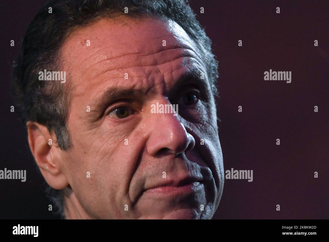 Ein Filebild von Andrew Cuomo, Gouverneur von New York, aufgenommen am 27. Januar in Polen. Chris Cuomo, ein CNN-Anker und jüngster Bruder des Gouverneurs von NY, Andrew Cuomo, hat einen positiven Coronavirus-Test durchgeführt. Am Dienstag, den 31. März 2020, in Krakau, Polen. (Foto von Artur Widak/NurPhoto) Stockfoto