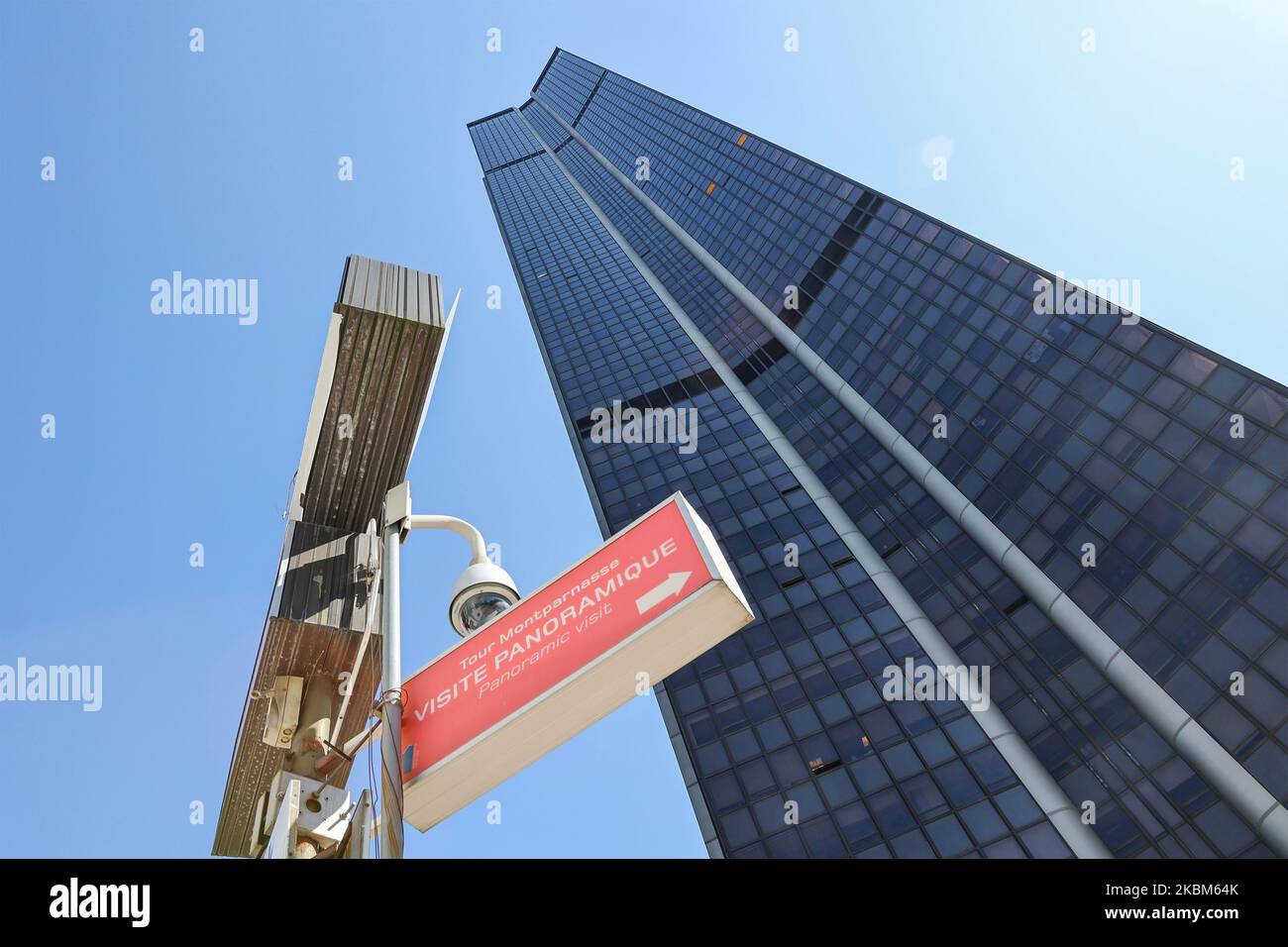 Richtung zum Aussichtspunkt Tour Montparnasse, Paris, Frankreich, Europa. Stockfoto