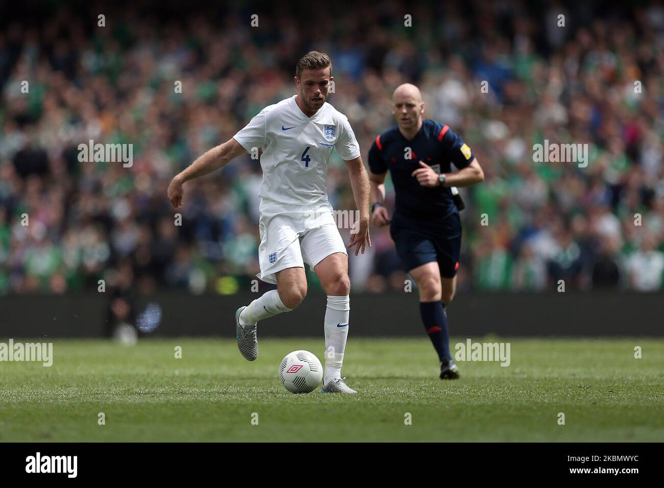 Jordan Henderson von England beim Internationalen Freundschaftsspiel zwischen der Republik Irland und England im Aviva Stadium, Dublin, Irland, am Sonntag, 7. 2015. Juni (Foto by MI News/NurPhoto) Stockfoto