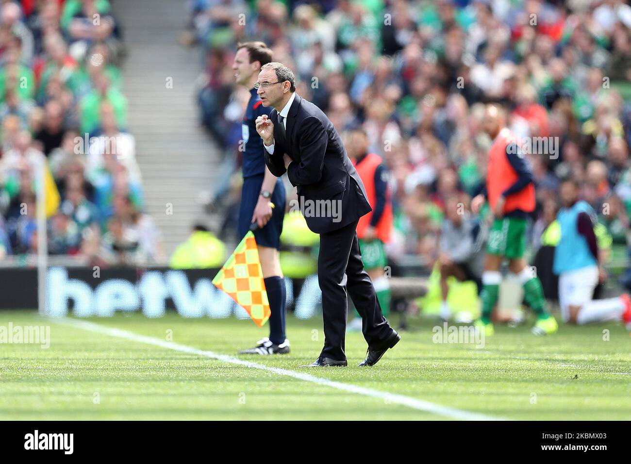 Irland-Manager Martin O'Neill beim Internationalen Freundschaftsspiel zwischen der Republik Irland und England im Aviva Stadium, Dublin, Irland, am Sonntag, 7. 2015. Juni (Foto by MI News/NurPhoto) Stockfoto