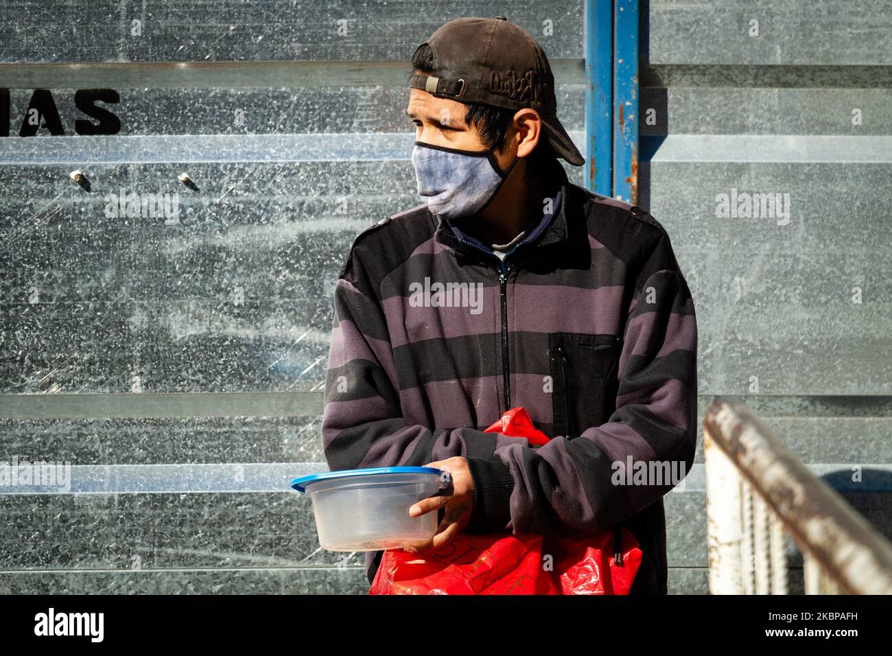 Bürger des Slums 1-11-14 (Ricciardelli-Viertel), einer der ärmsten Siedlungen in Buenos Aires, Argentinien, am 26. Mai 2020. (Foto von Federico Rotter/NurPhoto) Stockfoto