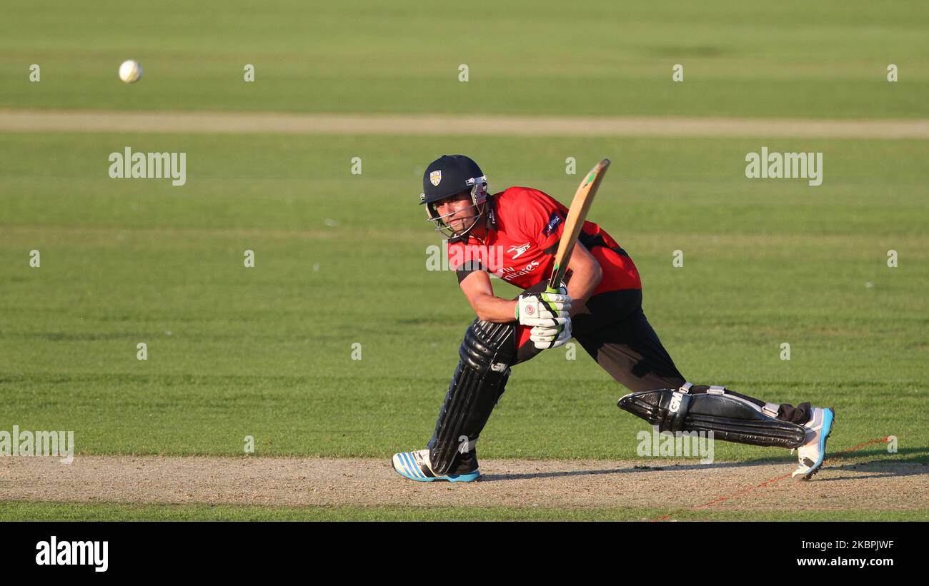 Calum McLeod von Durham beim Kampf der Nat West T20 Blast North Division zwischen Durham und Northamptonshire am Freitag, den 24.. Juli 2014, im Emirates Riverside, Chester le Street (Foto: Mark Fletcher/MI News/NurPhoto) Stockfoto