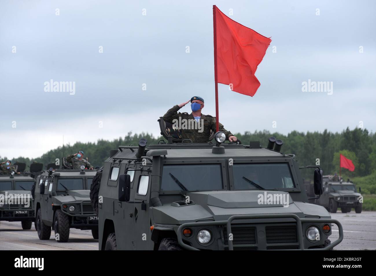 Militärangehöriger werden bei einer Probe der bevorstehenden ...