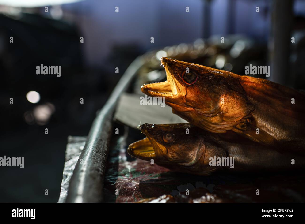 Der Markt von Vylkove, Oblast Odessa, Ukraine, im Juni 2020. Vylkove (oder Vilkovo) ist eine Stadt im ukrainischen Teil des Donaudeltas, an der Grenze zu Rumänien. Die Straßen von Vilkovo bestehen aus einem Netz von zahlreichen Bächen und schiffbaren Kanälen, durch die sich die Bewohner auf ihren Booten bewegen. (Foto von Oleksandr Rupeta/NurPhoto) Stockfoto