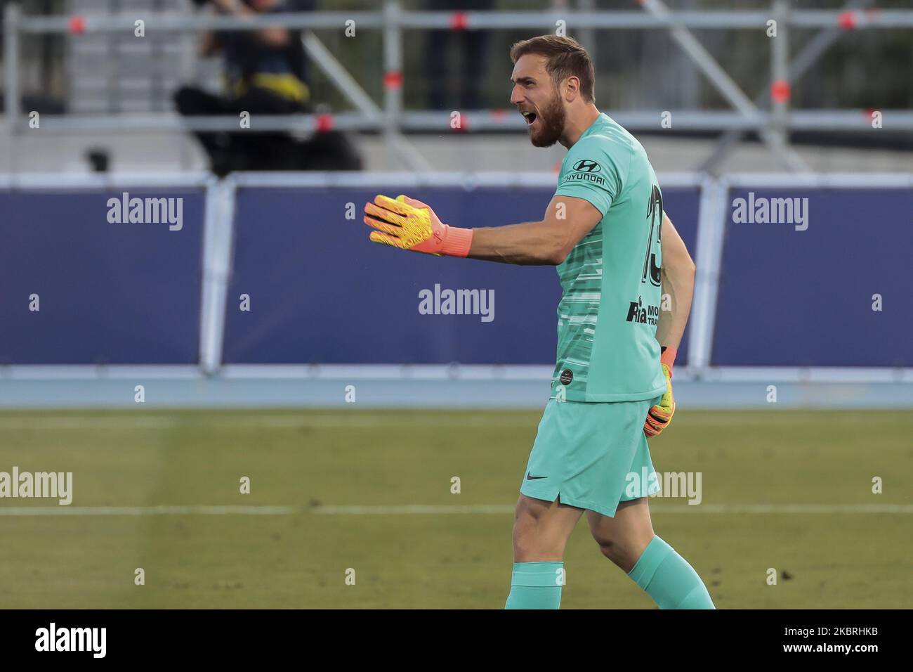 Jan Oblak während des spanischen LaLiga-Spiels zwischen Levante ud und Atletico de Madrid im Camilo Cano Stadion in La Nucia, Alicante. Am 23. Juni 2020. (Foto von Jose Miguel Fernandez/NurPhoto) Stockfoto