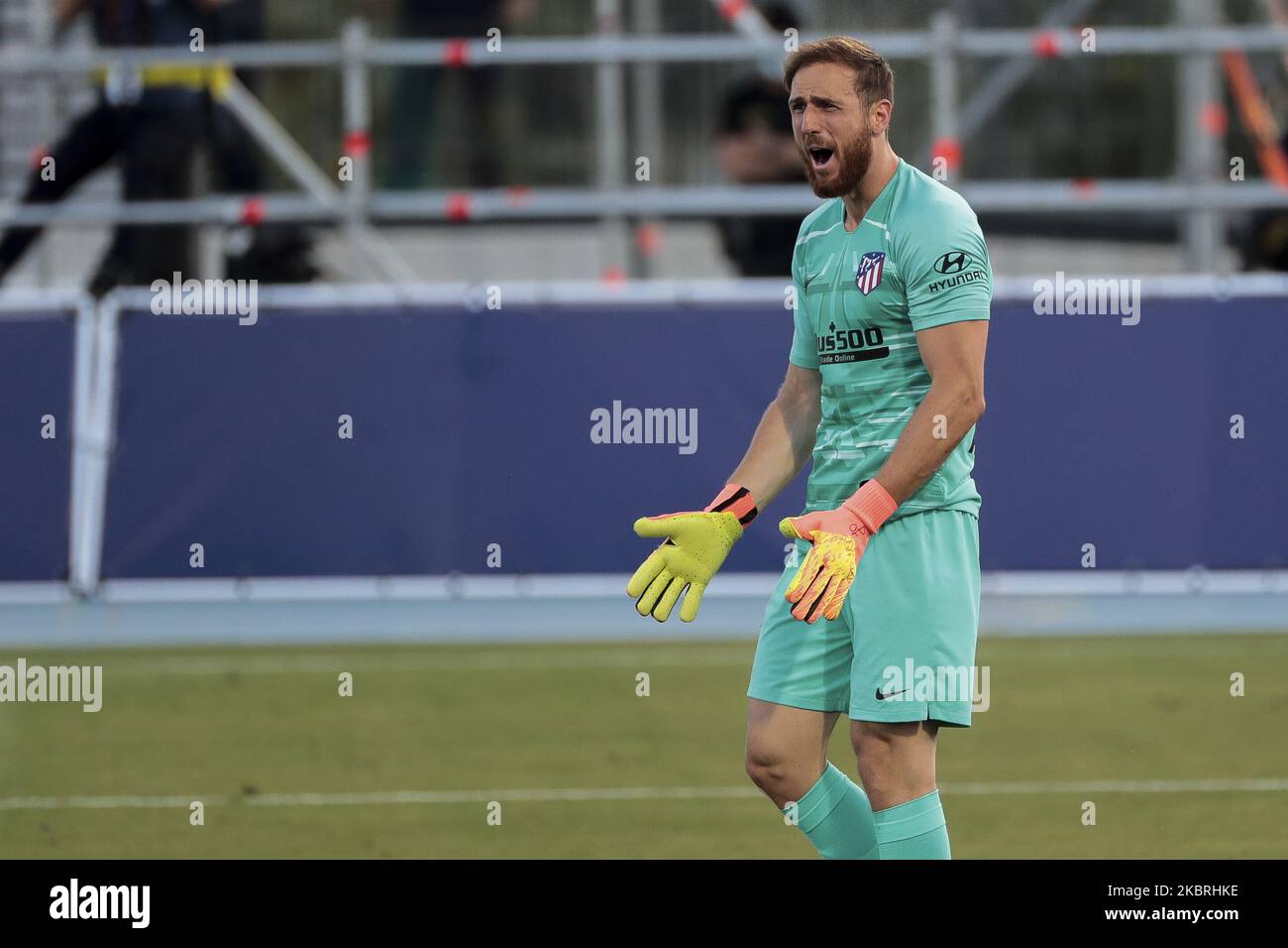 Jan Oblak während des spanischen LaLiga-Spiels zwischen Levante ud und Atletico de Madrid im Camilo Cano Stadion in La Nucia, Alicante. Am 23. Juni 2020. (Foto von Jose Miguel Fernandez/NurPhoto) Stockfoto