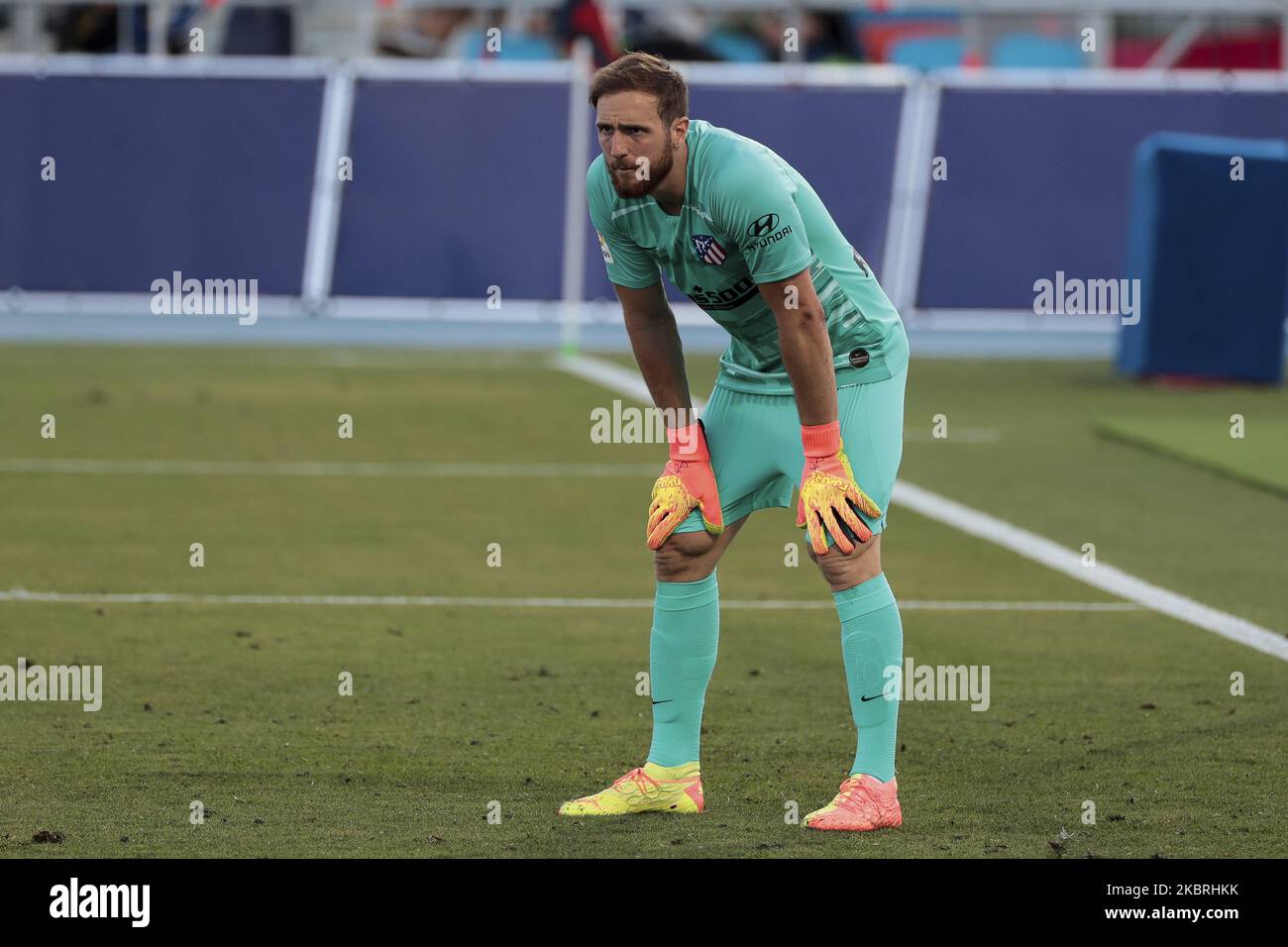 Jan Oblak während des spanischen LaLiga-Spiels zwischen Levante ud und Atletico de Madrid im Camilo Cano Stadion in La Nucia, Alicante. Am 23. Juni 2020. (Foto von Jose Miguel Fernandez/NurPhoto) Stockfoto