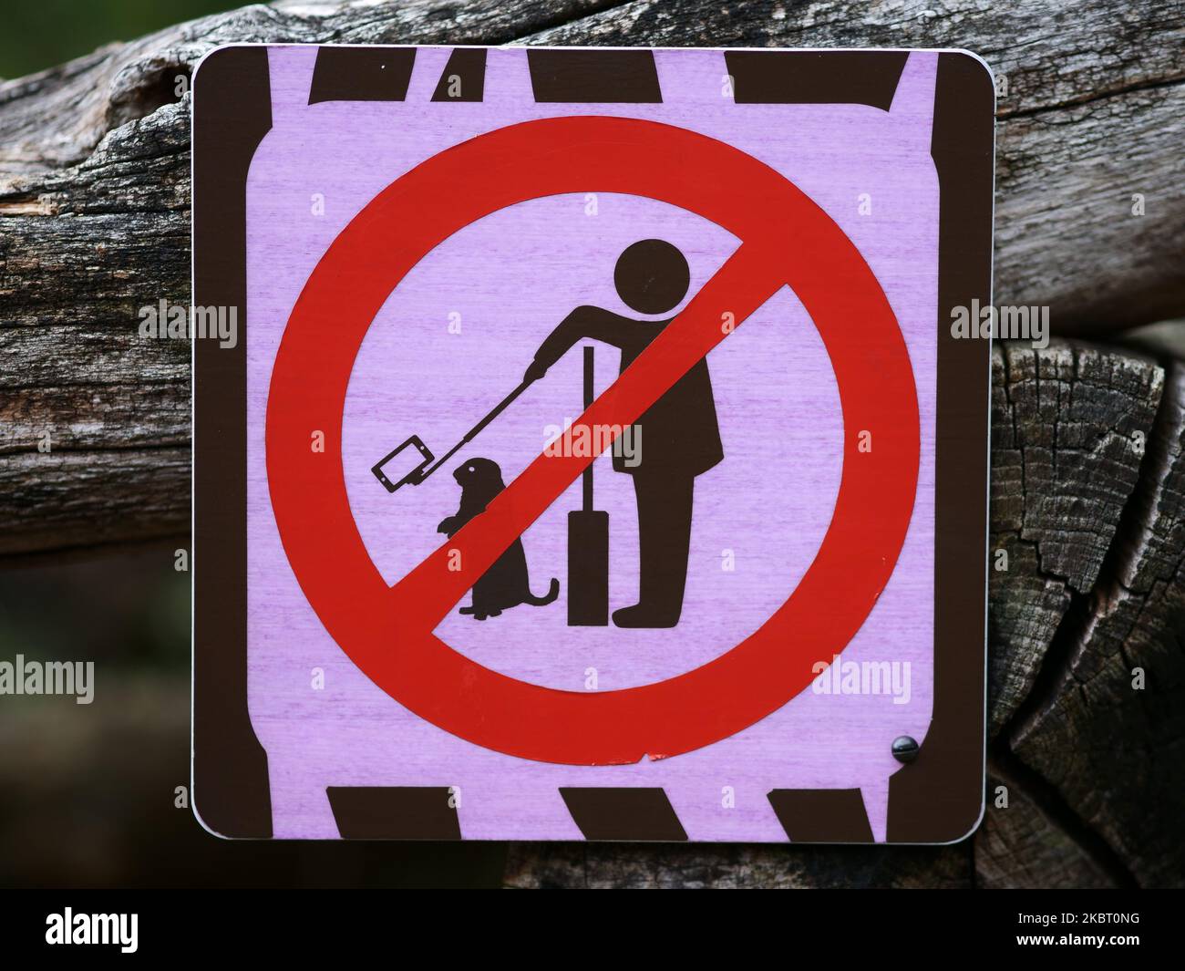 Bitte nehmen Sie kein Selfie-Zeichen Stockfoto
