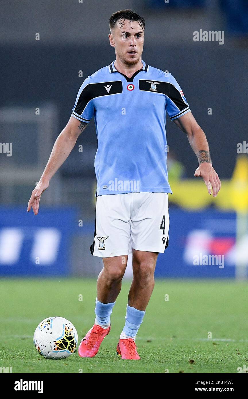 Patric von SS Lazio während der Serie Ein Spiel zwischen SS Lazio und AC Mailand im Stadio Olimpico, Rom, Italien am 4. Juli 2020. (Foto von Giuseppe Maffia/NurPhoto) Stockfoto