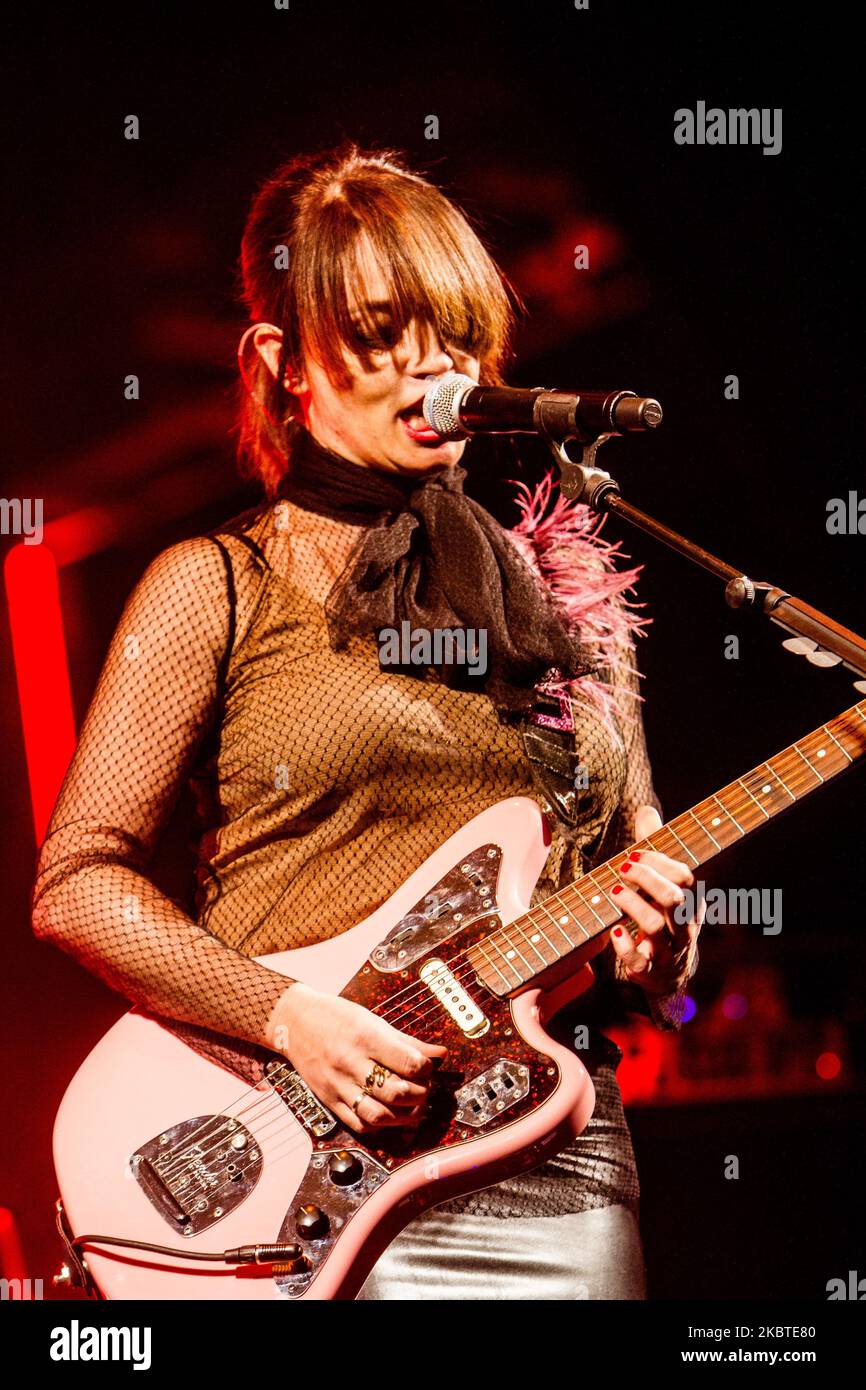 Carmen Consoli tritt am 5 2015. September live in der Carroponte in Mailand auf (Foto: Mairo Cinquetti/NurPhoto) Stockfoto